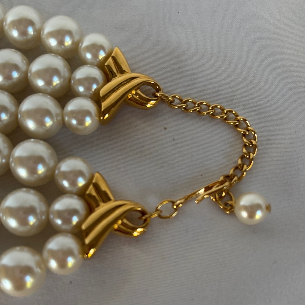 BRAND NEW  “OPEARL QATAR ELEGANT CREAM PEARL NECKLACE - Picture 5 of 9